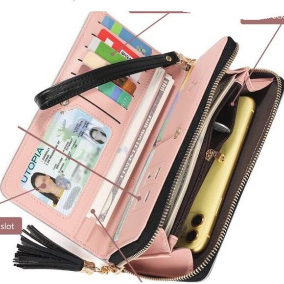 Jocose Moose RFID Wristlet Wallet Black and White OS - Picture 9 of 9